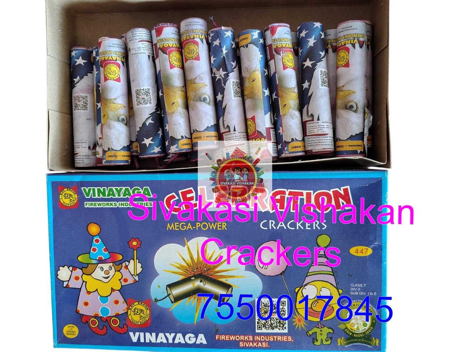 4" Celebration Crackers _Machine Fuse